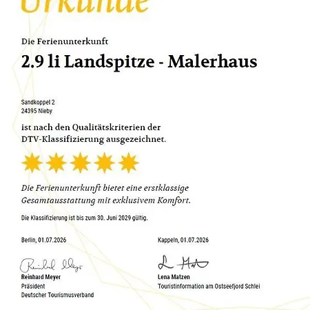 בית נופש Reetdorf Geltinger Birk Malerhaus Landspitze Nieby (Nieby, Schleswig-Flensburg)